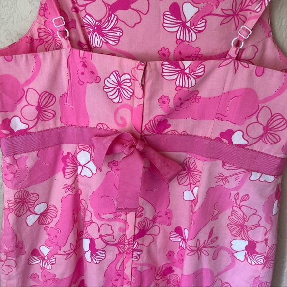 Lilly Pulitzer Pink Panther Dress Y2K Size 4 - Picture 7 of 10